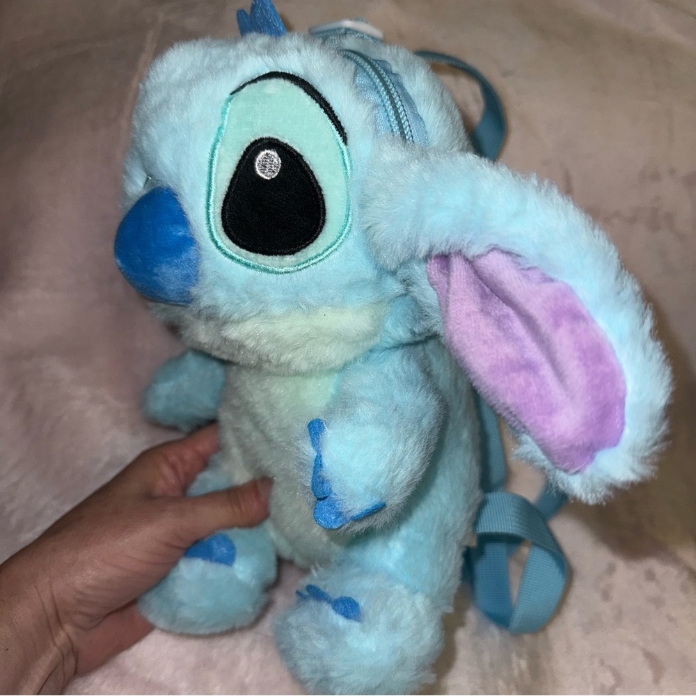 Stitch Plush Doll Backpack Lilo & Stitch Plush Toy Zipper Pouch Bag New - Picture 13 of 13
